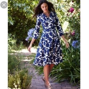Boden Riviera dress retro bold print 6 shirtdress
